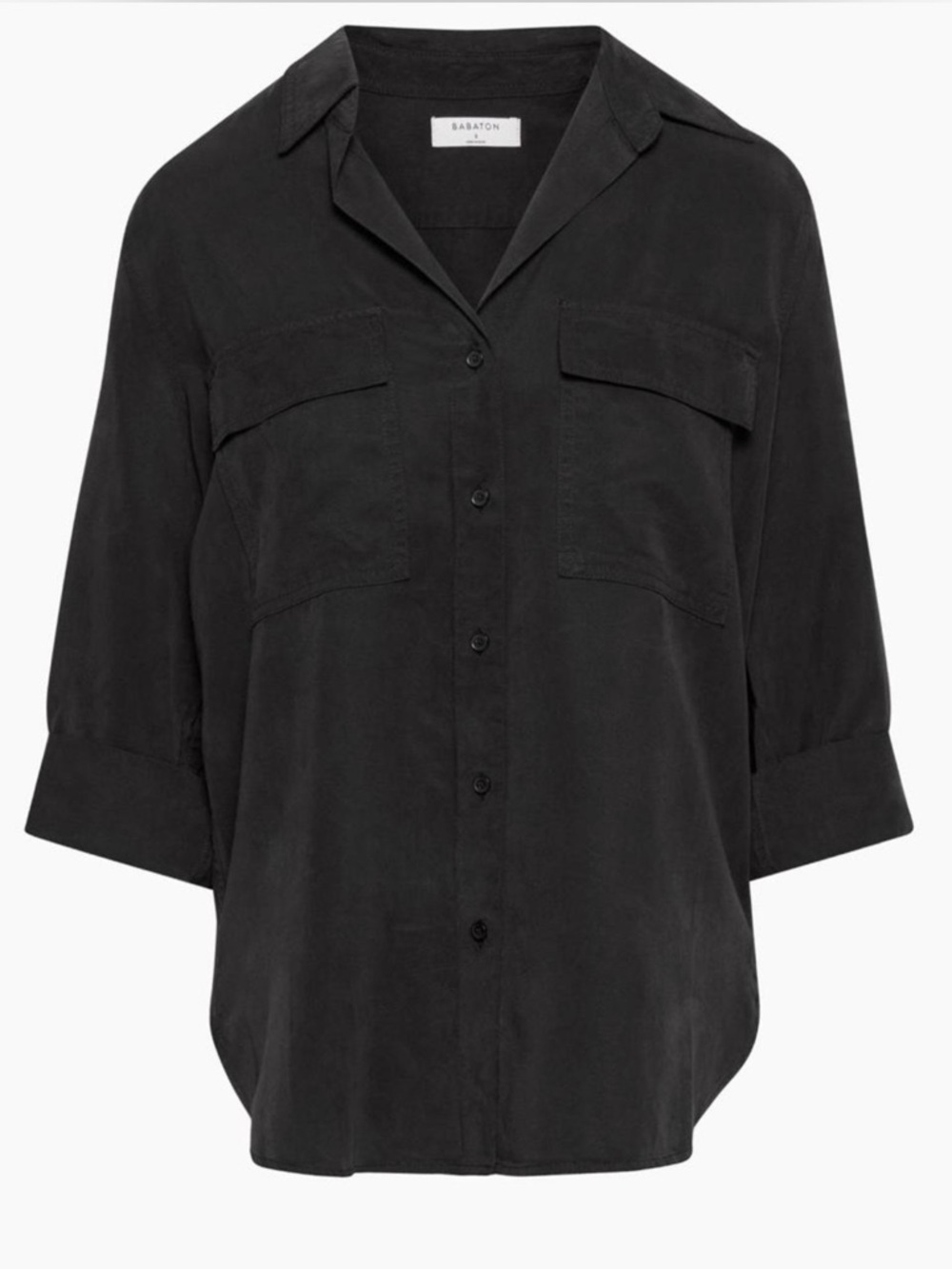 Babaton Black Button-up Blouse